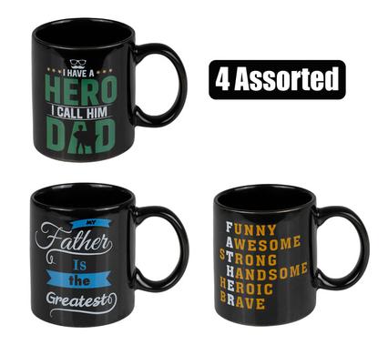 MUG OCCASIONS DAD BLACK ASSTD