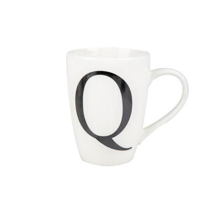 MUG DAILY TALL LETTER Q,400ml