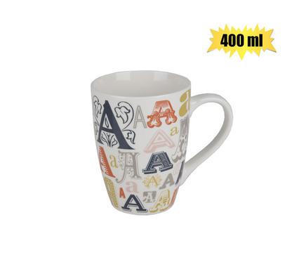 MUG DAILY TALL LETTER A 400ml