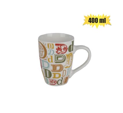 MUG DAILY TALL LETTER D 400ml