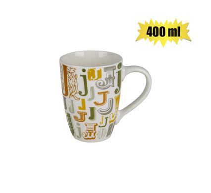MUG DAILY TALL LETTER J 400ml