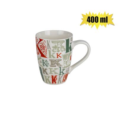 MUG DAILY TALL LETTER K 400ml