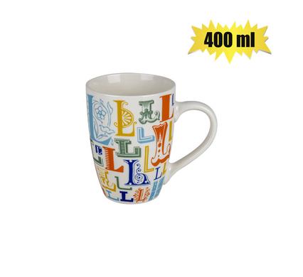 MUG DAILY TALL LETTER L 400ml
