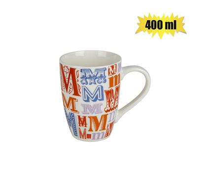 MUG DAILY TALL LETTER M 400ml