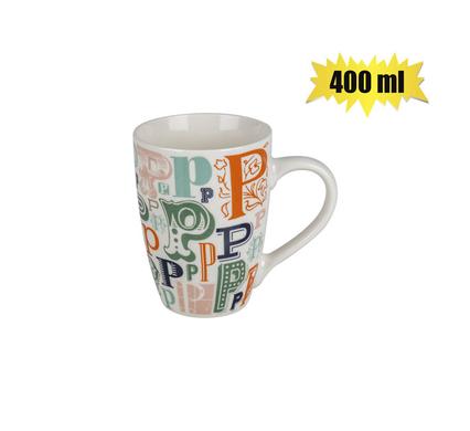 MUG DAILY TALL LETTER P 400ml