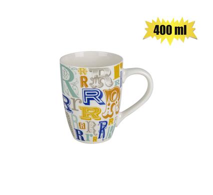 MUG DAILY TALL LETTER R 400ml