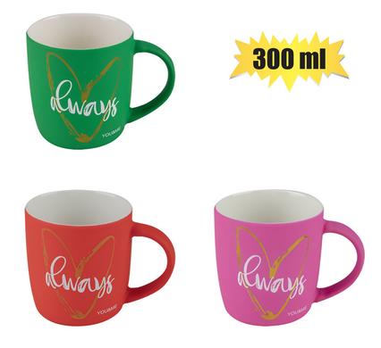MUG OCCASIONS LOVE ALWAYS HEART 300ml