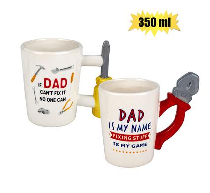 MUG OCCASIONS DAD NOVELTY HANDLE 350ml
