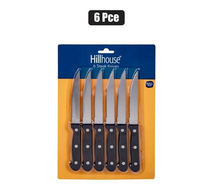 KNIFE-SET 6PC SERRATED         HILLHOUSE