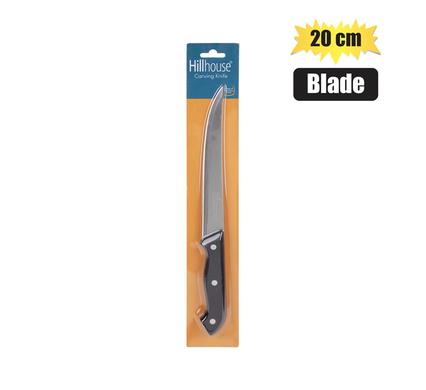 KNIFE ABS CARVING 20cm-BLD PVC HILLHOUSE