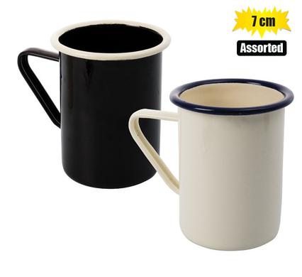 MUG ENAMEL 7cm DEEP