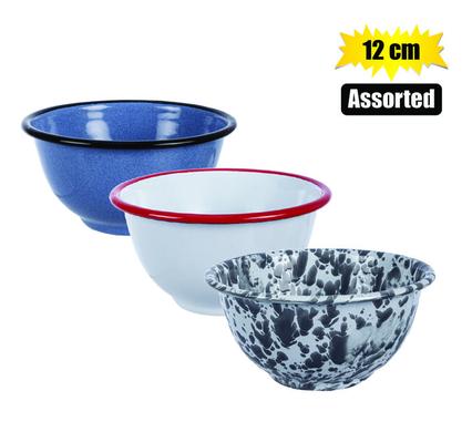 MIXING BOWL ENAMEL 12cm