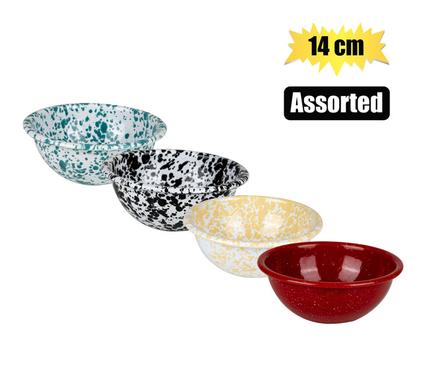 MIXING BOWL ENAMEL 14cm