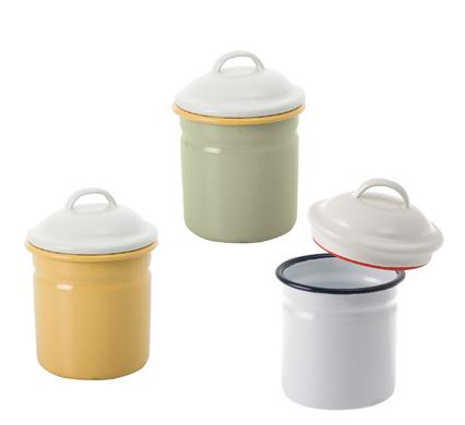 CANNISTER ENAMEL 8cm