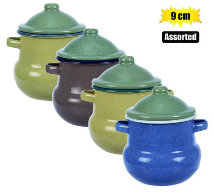 SUGAR POT ENAMEL 9cm
