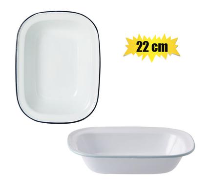 PIE DISH ENAMEL 22cm OBLONG