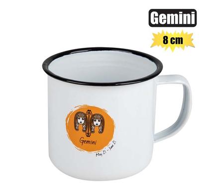 MUG ENAMEL HOROSCOPE GEMINI 8cm