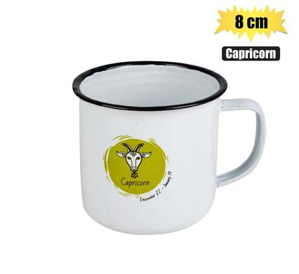MUG ENAMEL HOROSCOPE CAPRICORN 8cm