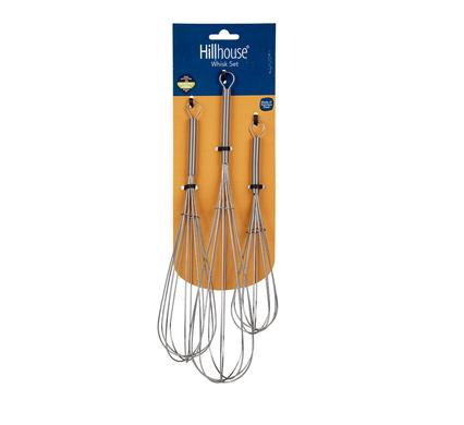 EGG-WHISK SS  30x25x20cm 3PCE  HILLHOUSE