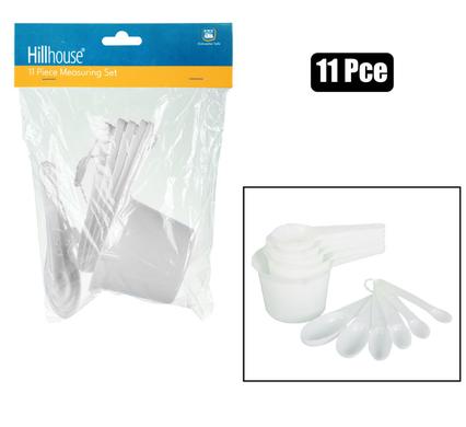 MEASURING-SET 11PCE CUPS+SPN PL BAKEWARE