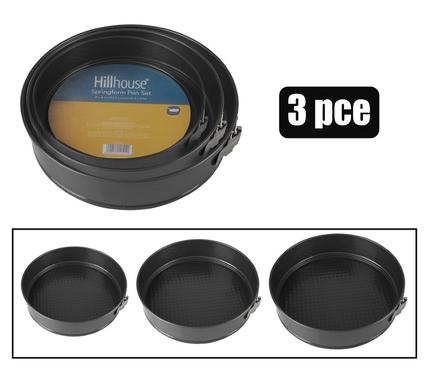 BAKEWARE NON-STICK RND SPRINGFORM 3PC