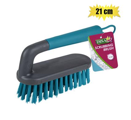 SCRUBBING BRUSH PL W/HANDLE 21cm