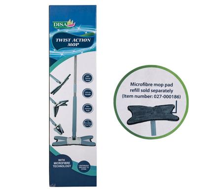 MOP MICROFIBRE TWIST ACTION 1.23m HANDLE