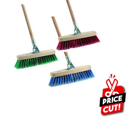 BROOM WOODEN BACK 1.2m HANDLE