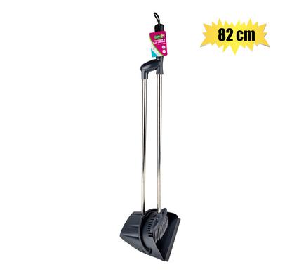 DUSTPAN 82cm HOOK HANDLE & FLAT BROOM
