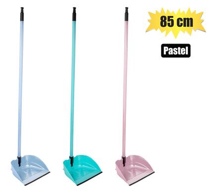 DUSTPAN PL 85cm WDN HNDLE COLLAPSIBLE