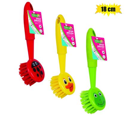 DISH BRUSH ASSTD DESIGN 18cm