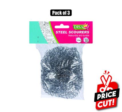 SCOURER BALLS STEEL 3PC