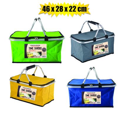 COOLER BAG PICNIC W/HANDLES   46x28x22cm