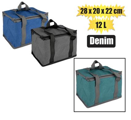 COOLER-BAG DENIM 28x20x22cm 12LT