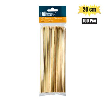 SKEWERS BAMBOO 20cm 100PCE 2.5mm     H&L