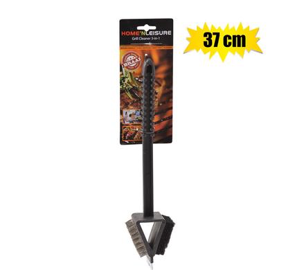 BBQ GRILL-CLEANER 37cm 3-IN-1        H&L