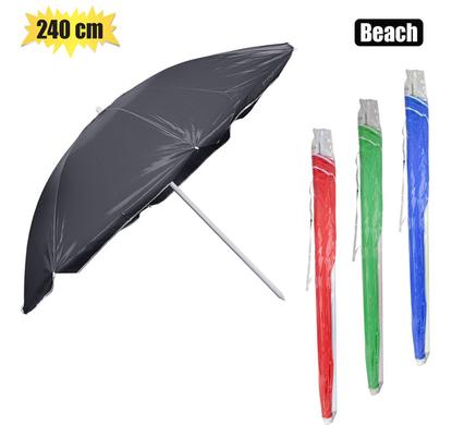 UMBRELLA-BEACH 240cm DIAM THICK RIB