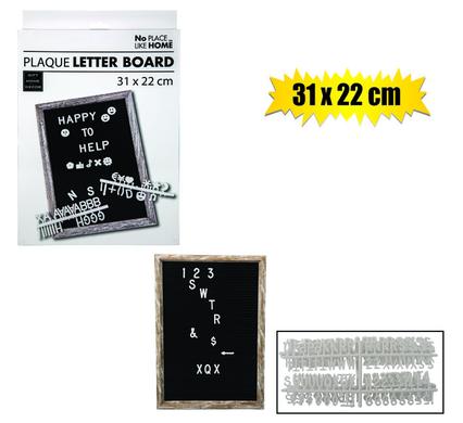 PLAQUE PL LETTER BOARD 31X22CM