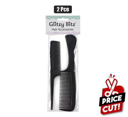 HAIR COMB PLASTIC 2PC HANDLE+TAIL