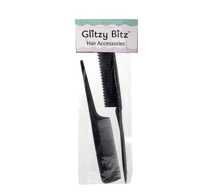 HAIR COMB PLASTIC 2PC TAIL(ABS)+3-ROW