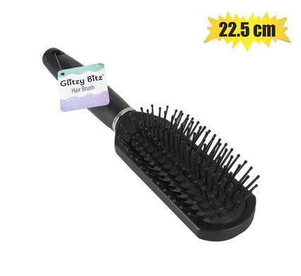 HAIR BRUSH BLACK PADDLE 22.5cm