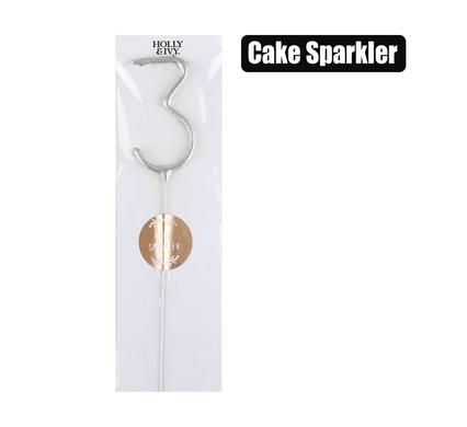 CANDLE BIRTHDAY SPARKLES NUMBER-3