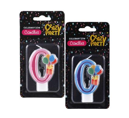 CANDLE BIRTHDAY SINGLE NUMBER-0 KIDDIES