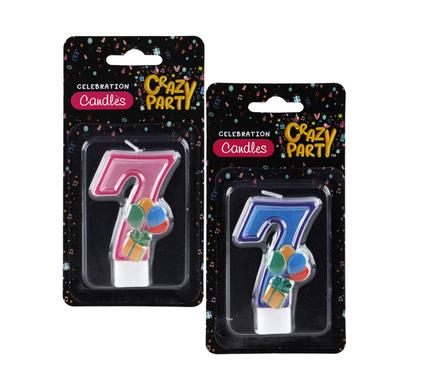 CANDLE BIRTHDAY SINGLE NUMBER-7 KIDDIES
