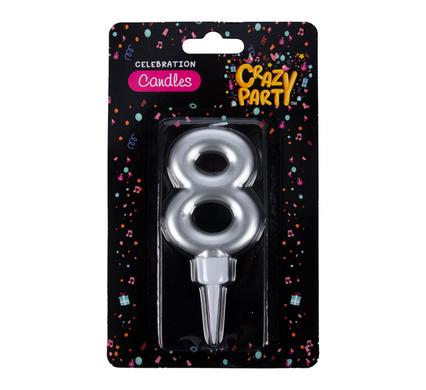CANDLE BIRTHDAY LARGE FOIL NUMBER-8