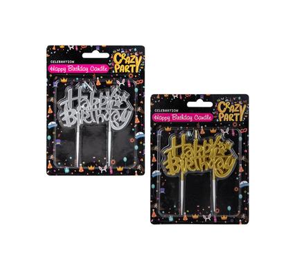CANDLE BIRTHDAY LETTER ASSORTED