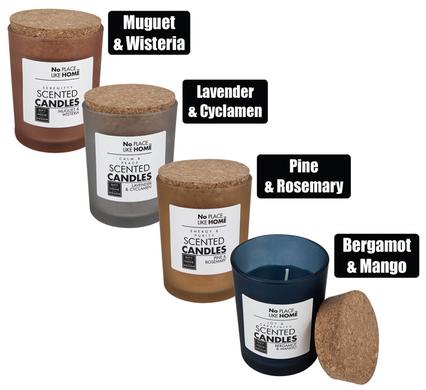 CANDLE IN GLASS WOOD LID REVIVE