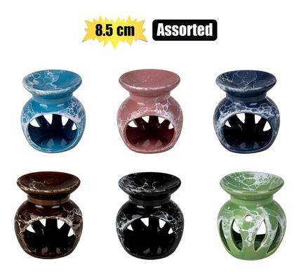 OIL-BURNER CERAMIC 8.5CM ASSTD