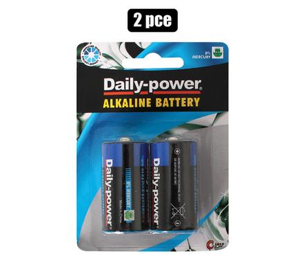 BATTERIES ALKALINE SIZE:C / LR14 2PCE