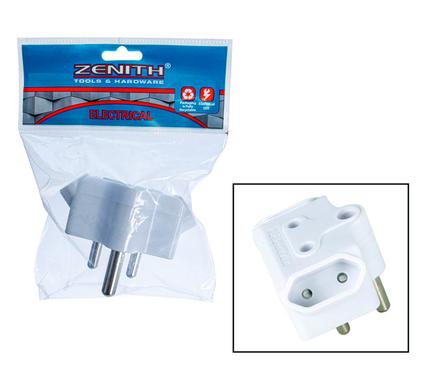 PLUG-ADAPTOR 1x16AMP+2x5AMP-2PIN  ZENITH